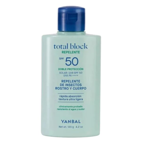 Repelente de Insectos Total BLock para Rostro y Cuerpo Yanbal