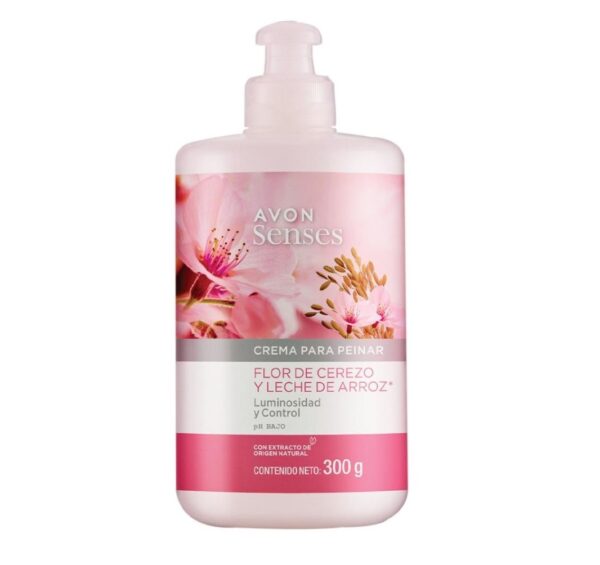 Crema de Peinar Flor Cerezo y Leche de Arroz 300g Avon Crema de Peinar Flor Cerezo y Leche de Arroz 300g Avon