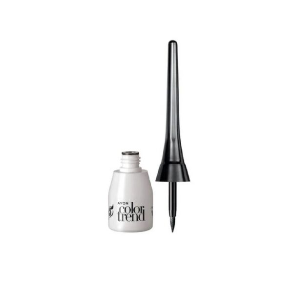 Delineador Liquido para Ojos Color Trend Negro Metalico 3ml Avon Delineador Liquido para Ojos Color Trend Negro Metalico 3ml Avon