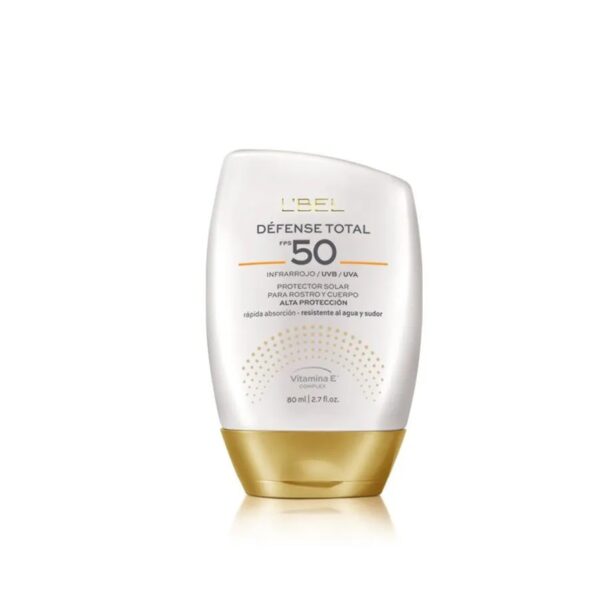 Protector solar Defense Total 50Fps 80ml Lbel