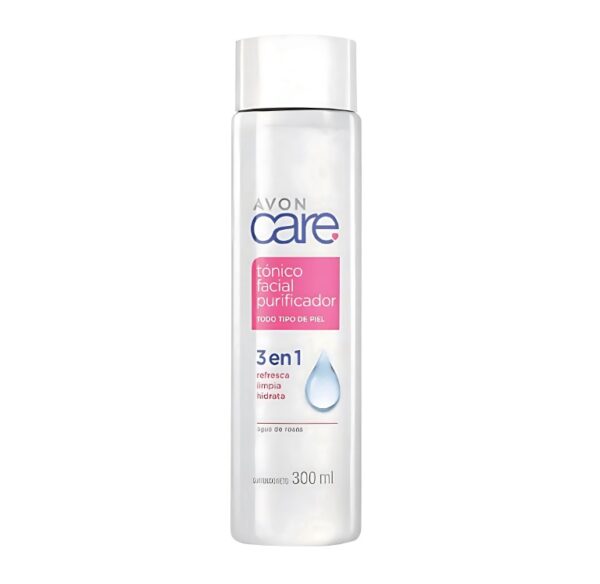 Tonico Facial purificador 3 en 1 Agua de Rosas 300ml Avon Tonico Facial purificador 3 en 1 Agua de Rosas 300ml Avon