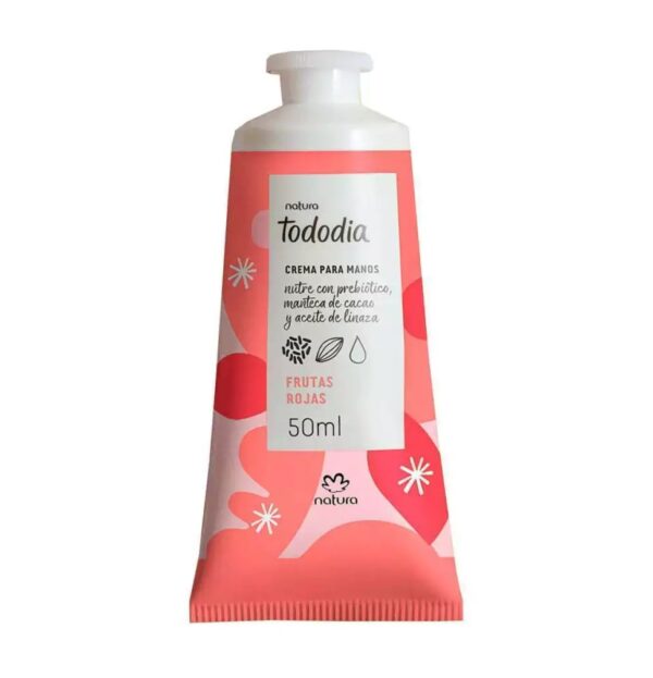 Crema de Manos Frutos Rojos 50ml Natura Crema de Manos Frutos Rojos 50ml Natura