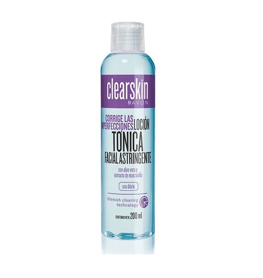Tonica Facial Anstringente Aloe vera Clearskin 200ml Avon Tonica Facial Anstringente Aloe vera Clearskin 200ml Avon