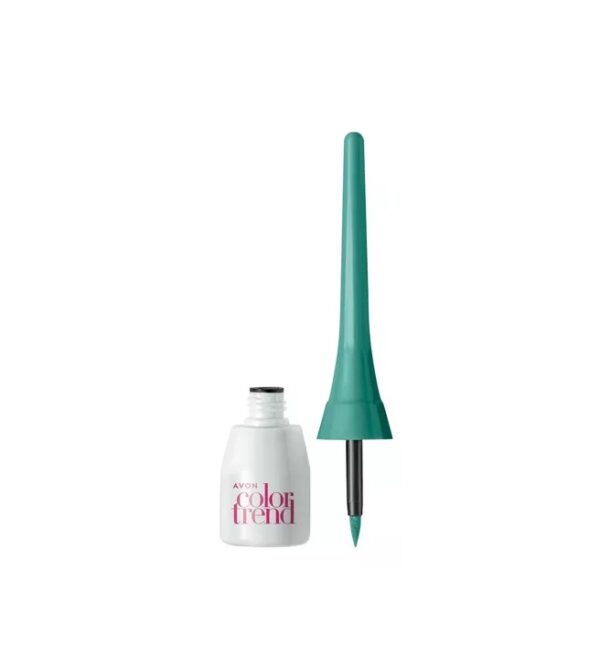 Delineador liquido ojos Color Trend Turquesa 3ml Avon