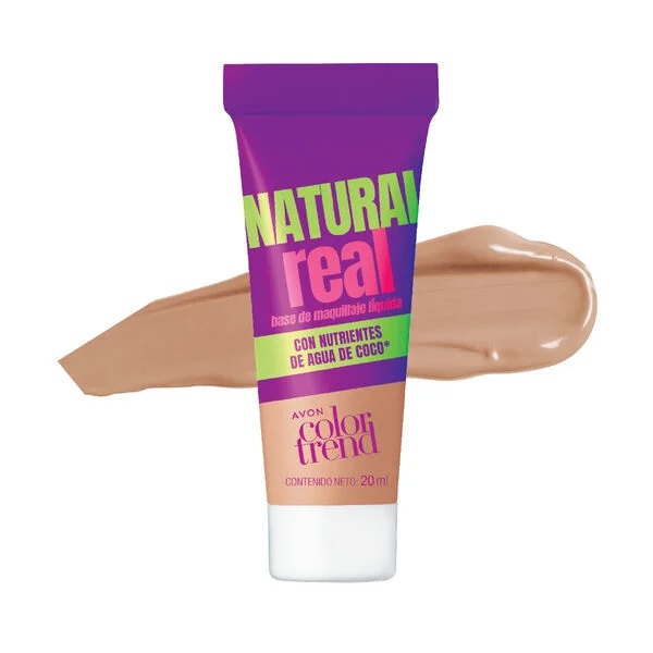 Base Liquida Color Trend Natural Real tono Claro 20ml Avon Base Liquida Color Trend Natural Real tono Claro 20ml Avon