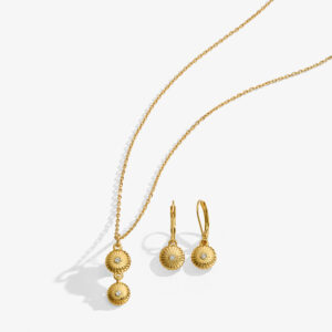 Collar + aretes Galilea Cristal tono Dorado Yanbal Collar + aretes Galilea Cristal tono Dorado Yanbal