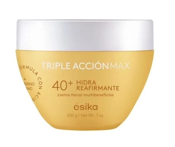 Crema facial Triple Acción Max 40+ Reafirmante 200g esika Crema facial Triple Acción Max 40+ Reafirmante 200g esika