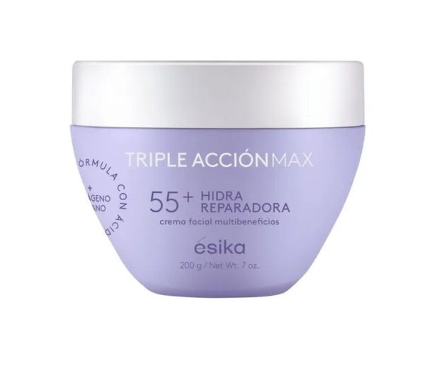 Crema facial Triple Acción 55+ Hidra Reparadora 120g esika Crema facial Triple Acción 55+ Hidra Reparadora 120g esika