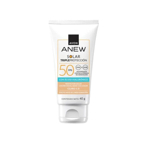 Protector solar Anew 50fps tono claro 1 40gr Avon