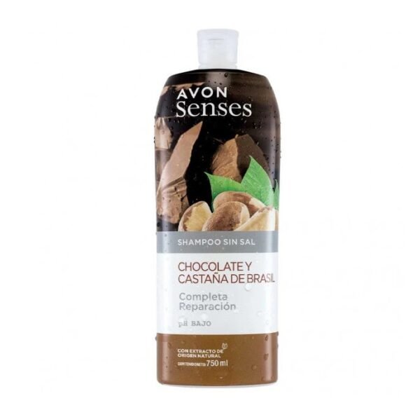 Shampoo sin Sal Chocolate y Castañas de Brasil 750ml Avon Shampoo sin Sal Chocolate y Castañas de Brasil 750ml Avon