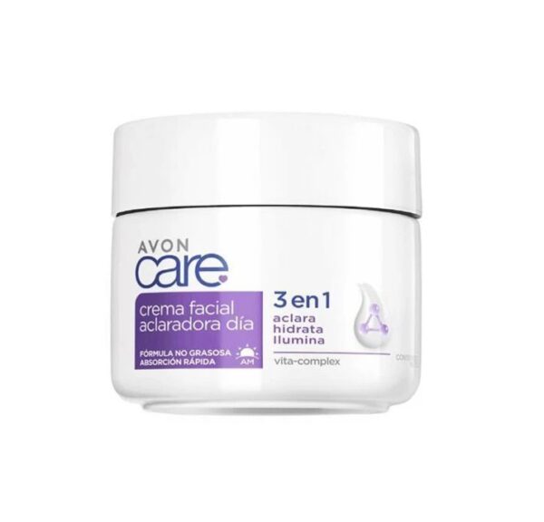 Crema Facial Aclaradora Día 3 en 1 no Grasosa 100g Avon