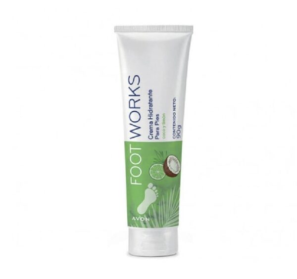 Crema hidratante de pies Foot Works Coco y Limon 90g Avon