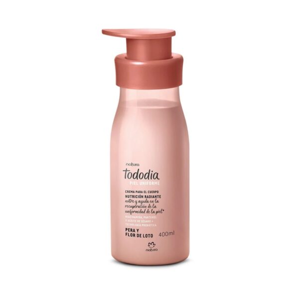 Crema Tododia Piel Uniforme Pera y Flor de Loto 400ml Natura Crema Tododia Piel Uniforme Pera y Flor de Loto 400ml Natura