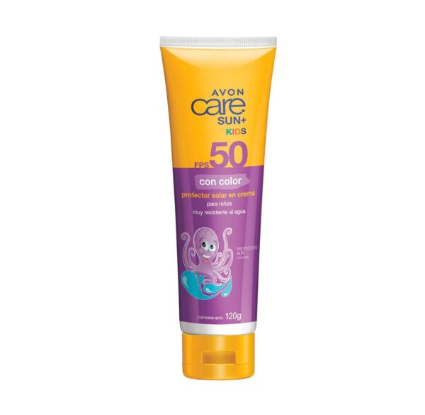 Protector Solar Care Sun Kids FPS 50 con color 120g Avon