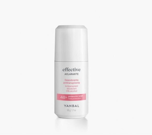 Desodorante roll on Effective Aclarante 50ml Yanbal Desodorante roll on Effective Aclarante 50ml Yanbal